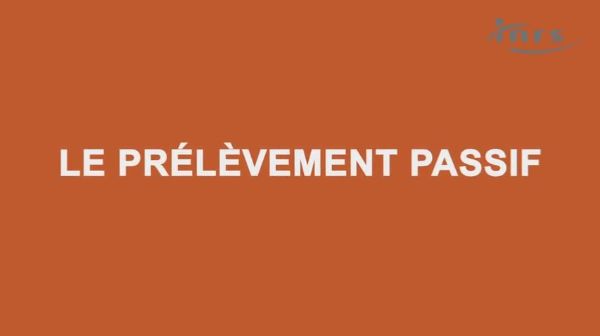 Animation Anim-101 - prélèvement passif