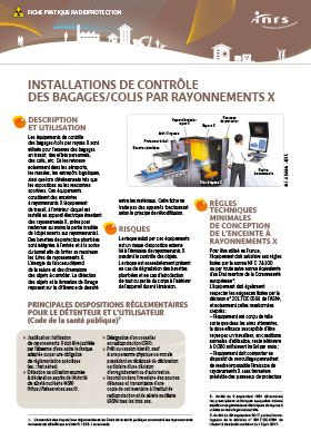 Installations de contrôle des bagages / colis par rayonnements x
