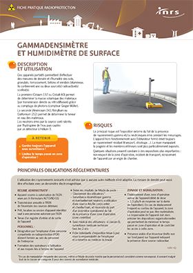 Gammadensimètre et humidimètre de surface