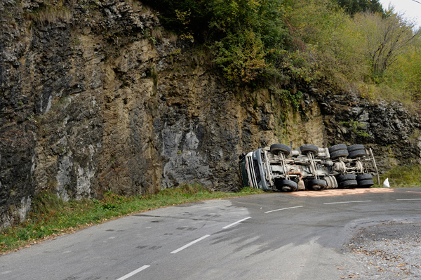Camion accidenté Camion accidenté